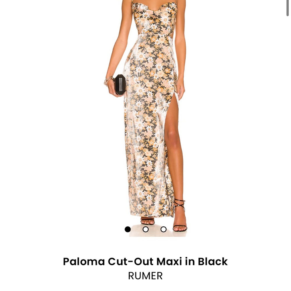 Paloma cut out maxi in black